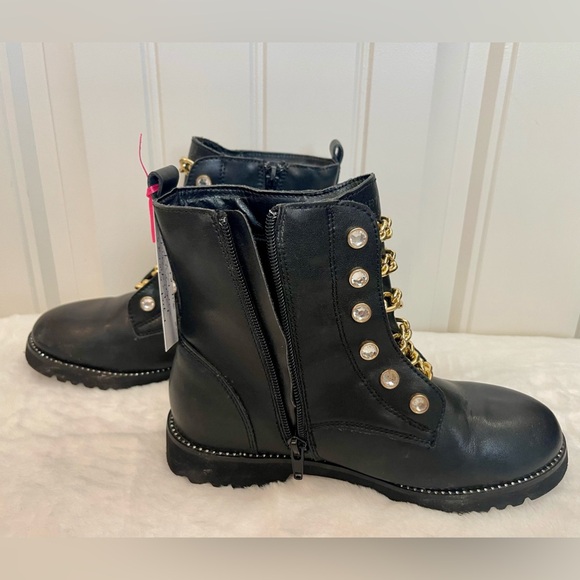 Kurt Geiger London Kids Bax Side Zip Ankle Boots Sz 3 EUC! - Picture 3 of 7